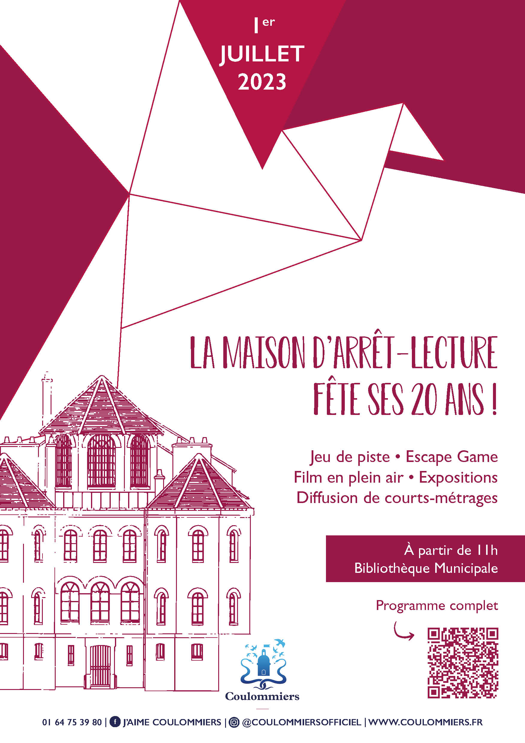 affiche - la maison d'arrêt lecture fête ses 20 ans